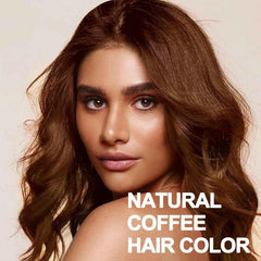 TYAYW Coffee Hair Dye Shampoo 3 in 1 dry-hair-application enables simple home coloring.