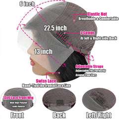 Tyiu wet-and-wavy lace-front wig ready-to-wear with easy maintenance