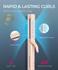 TYMO Airflow 2.0 iron glow shows fast heat for quicker mornings