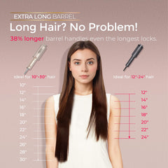 TYMO CurlPro Plus anti-scald design ensures safe, comfortable styling.