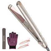 TYMO flat iron titanium plates glide smoothly for silky results