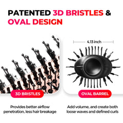 TYMO patent bristle design for close root contact and detangling