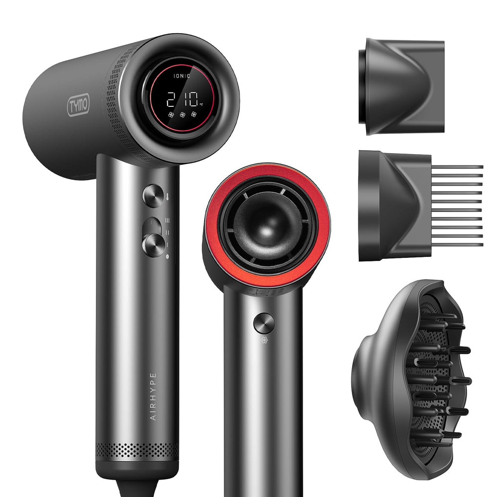 TYMO hair dryer front view for fast salon-quality home drying.