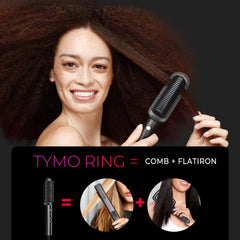 TYMO Ring fast-heat-20s demonstrates rapid styling in seconds.