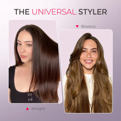 TYMO Ring Hair Straightener Brush 3D teeth detail shows thorough contact for smooth straight hair