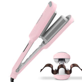 TYMO ROVY 3-barrel waver close-up showing ceramic coating for gentle styling
