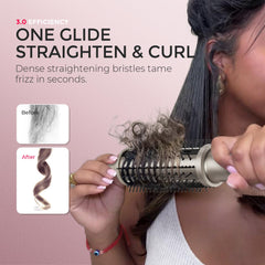 TYMO Stylux Pro 3D wavy bristles close-up reducing snagging during styling