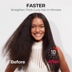 TYMO tourmaline ceramic bristles glide through hair with minimal snag