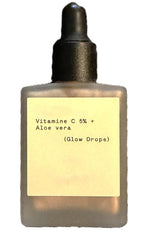Typology Glow Drops bottle close-up highlighting vegan, fragrance-free formula for comfortable wear.