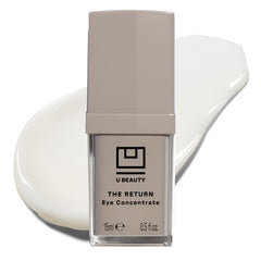 U Beauty The RETURN Eye Concentrate packaging close-up for premium eye care and refresh