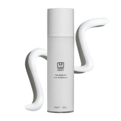 U Beauty SCULPT Arm Compound tube closeup, creamy formula for firming and hydration.