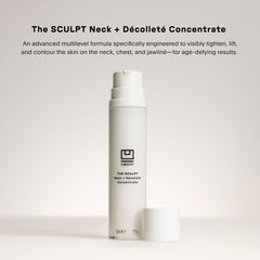 U Beauty SCULPT SIREN technology graphic highlights antioxidant protection for skin vitality.