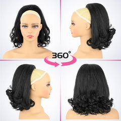 UAmy Hair Flick Ponytail Extension 14in blends with natural hair texture