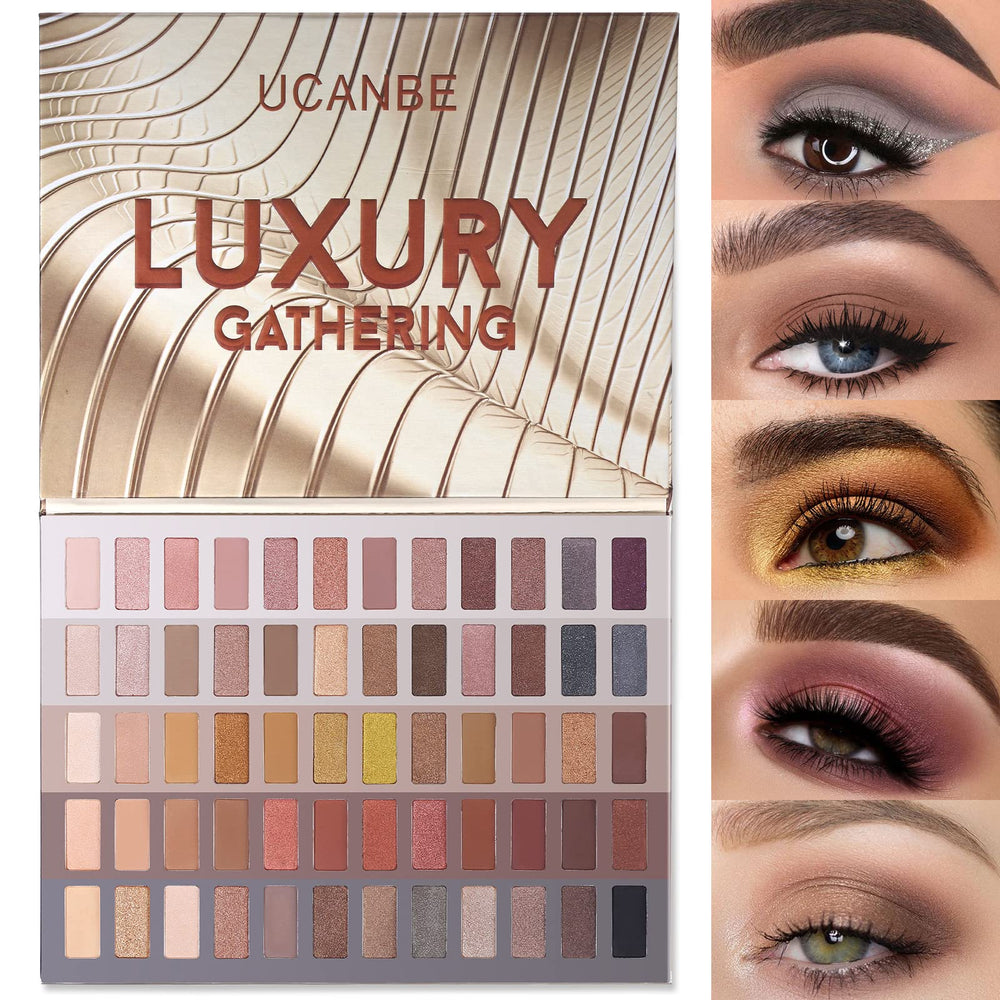 UCANBE 60 Colors Neutral Palette open pan showcases versatile nude shades for every skin tone