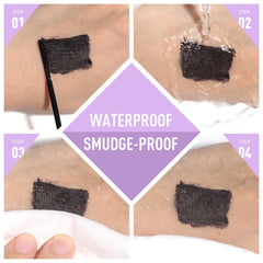 UCANBE Black Waterproof Mascara precise application highlights inner corner reach.