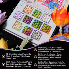 UCANBE Chameleon swatches reveal shifting colors for versatile eye looks.