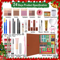 UCANBE contour-eyeshadow-highlighter palette displayed for versatile holiday looks.