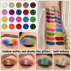 UCANBE Eyeshadow Palette matte shades provide everyday nude to bold options.