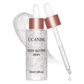 UCANBE Highlighter Drops bottle pour creates radiant dew on skin