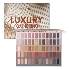UCANBE Luxury Gathering Neutral Palette open pan shows 60 shades for versatile everyday looks