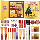 UCANBE makeup calendar 24 days box close-up—festive gift-ready packaging