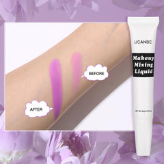 UCANBE Makeup Mixing Liquid transforming waterproof eyeliner makeup into a durable stroke