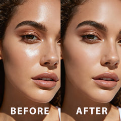 UCANBE makeup setting spray on the face close-up highlighting breathable hydration