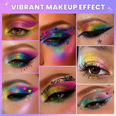 UCANBE green-blue duo-chrome swatch highlights reflective color for nightlife looks