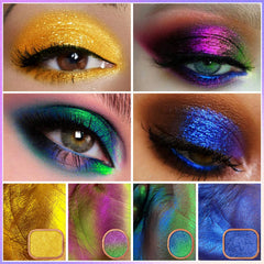UCANBE purple-olive-green shift swatches reveal multidimensional color from angles
