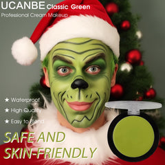 UCANBE Ogre Green Paint swatch demonstrates intense color with opaque, even coverage.