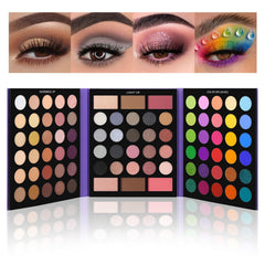 UCANBE Pretty All Set palette open with 86 shades for versatile looks.