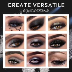 UCANBE smokey goth shades swatched for velvety matte and metallic finishes