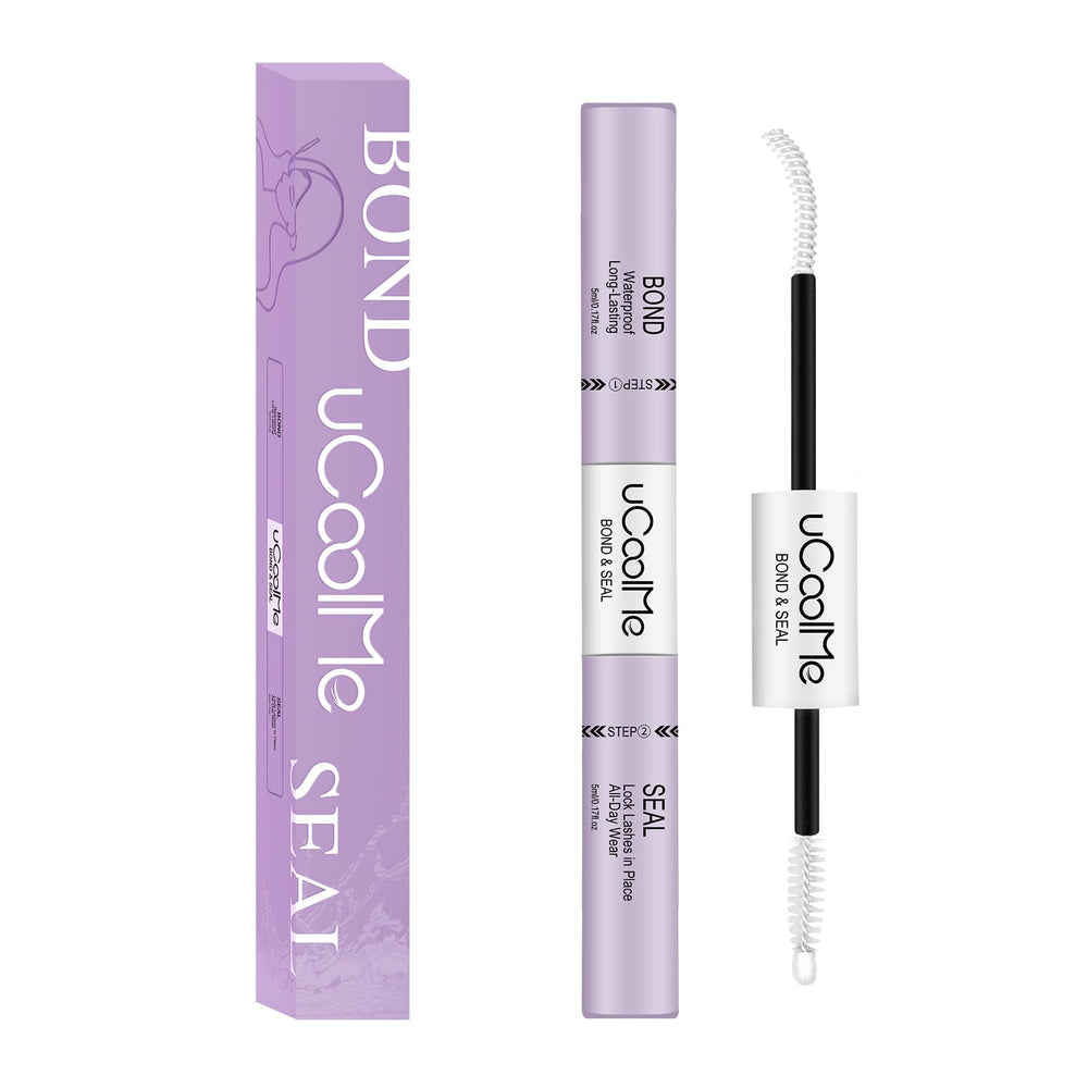 UCOOLME Lash Bond and Seal bottle showing long-hold design for extended wear