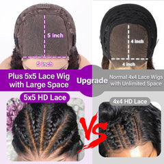 UCUVIC Curly Bob Wig pre-plucked hairline for smoother installation.
