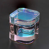 Udefineit dappen dish with lid crystal glass provides a crystal-clear surface for precise brush dipping.