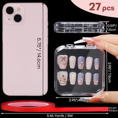Udefineit pink transparent boxes stylishly display nails while staying organized.