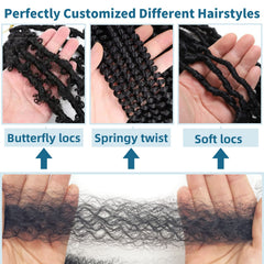 Udinese Springy Afro Twist Hair 24in color options for bold looks