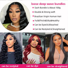 Uesoels brazilian virgin hair weft double offers durability and minimal shedding for gentler installation.
