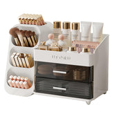 UFORU makeup organizer vanity brush holder keeps brushes neatly organized for quick makeup routines.