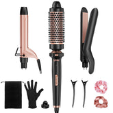Ufree 3in1 curling set heats up quickly for fast at-home styling.