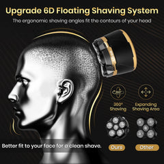 Ufree bald head razor with 7000rpm motor enabling quick shaving.