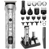 Ufree beard-trimmer-7in1-kit demonstrates all-in-one grooming versatility for beard, face, and body.