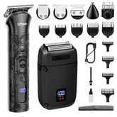 Ufree beard trimmer-foil shaver kit with multiple heads enables versatile grooming