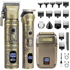 Ufree beard trimmer and hair cutting kit for precise grooming.