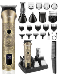 Ufree beard trimmer head-to-body kit shows versatile grooming and precise shaping