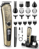 Ufree beard trimmer with charging stand for organized grooming on busy mornings.