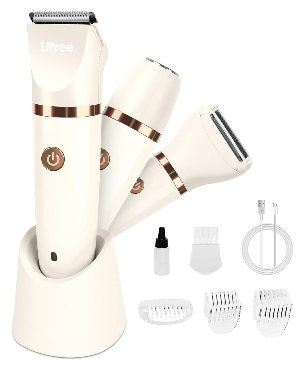 Ufree Bikini Trimmer white product shot highlighting precise grooming.