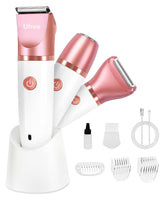 Ufree electric shaver for women in gold, versatile bikini trimming for wet or dry conditions.