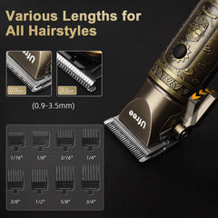Ufree ergonomic non-slip handle enhances control for precise, comfortable grooming sessions.