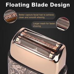 Ufree foil shaver nickel mesh close-up highlights gentle efficiency.